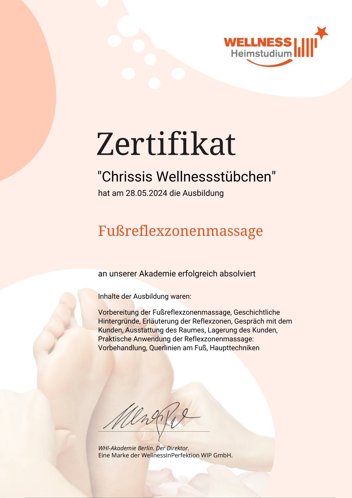 Fußreflexzonenmassage